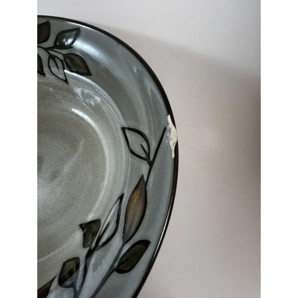 Set of 3 Pfaltzgraff Rustic Leaves 8 3/8